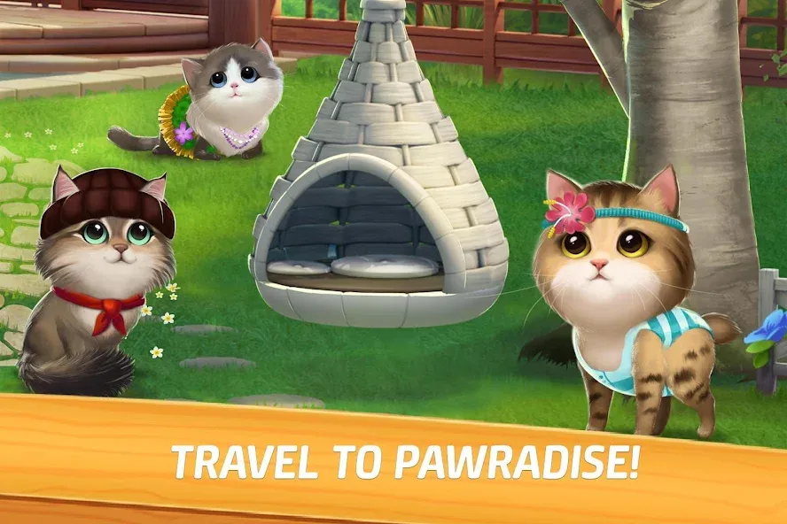 Скачать взломанную Meow Match — Безлимитные монеты и жизни — скриншот 1