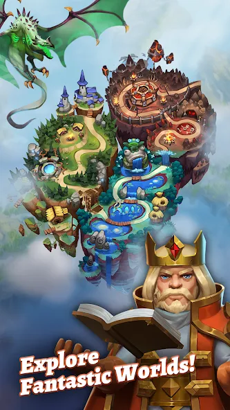 Скачать Dragon Strike: Puzzle RPG — Модификация Безлимитные ресурсы и усиленные драконы — скриншот 4