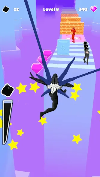 Symbiote Rush MOD — Безлимитные деньги и усиленные симбиоты на Андроид — скриншот 3 Symbiote Rush MOD — Безлимитные деньги и усиленные симбиоты на Андроид — скриншот 3