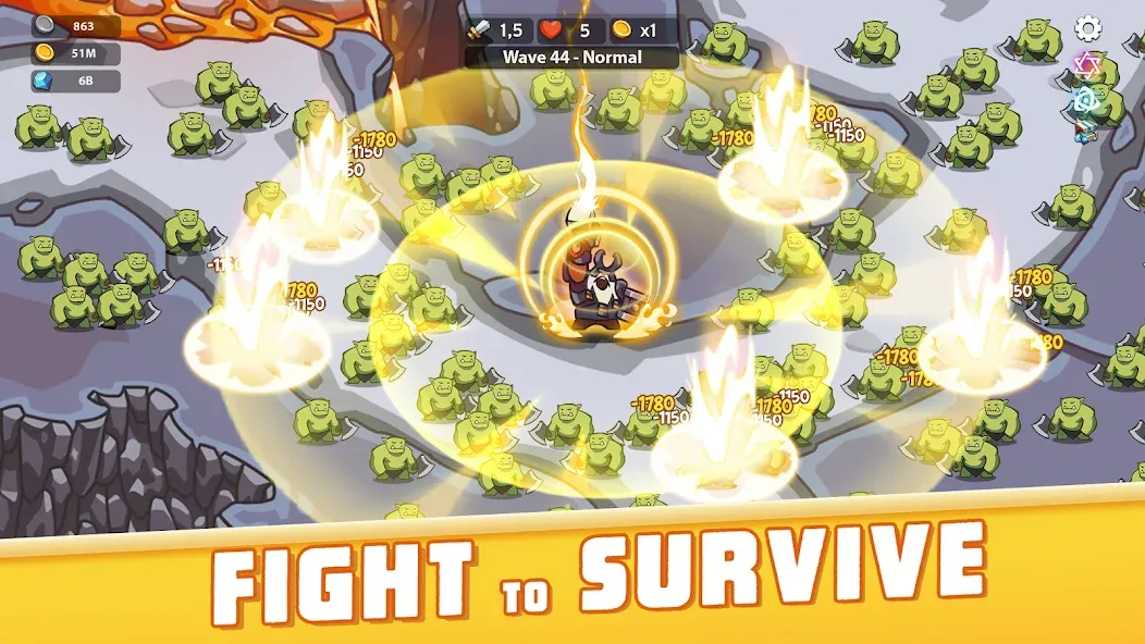 Empire Survivor: Idle Defense Mod APK Безлимитные ресурсы и усиленная защита — Скачать на Андроид — скриншот 5