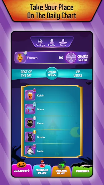 Online Hangman Word Game — Взломанная версия (Много подсказок и слов) — скриншот 3