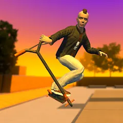 Скачать Street Lines: Scooter на Андроид — Безлимитные монеты и все скутеры