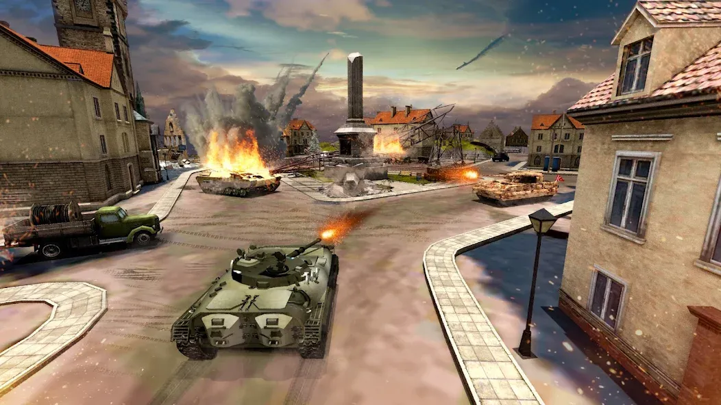 Tank Battle Army Games 2023 (Мод Безлимитные деньги и оружие) — скриншот 3