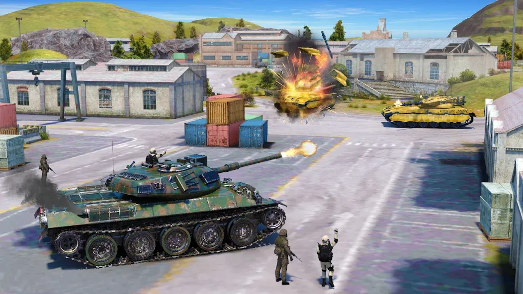 Tank Battle Army Games 2023 (Мод Безлимитные деньги и оружие) — скриншот 4