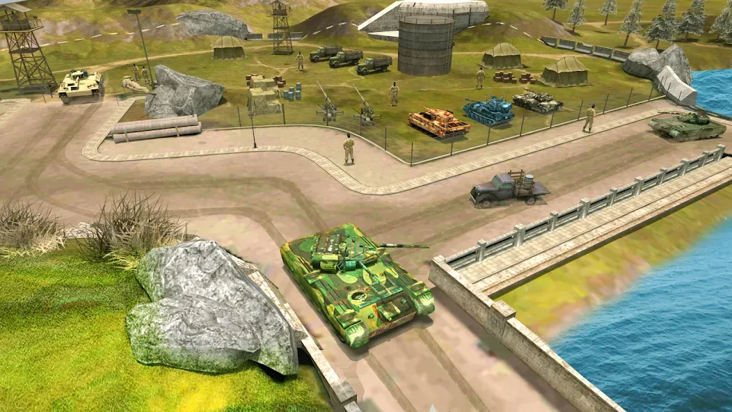 Tank Battle Army Games 2023 (Мод Безлимитные деньги и оружие) — скриншот 5