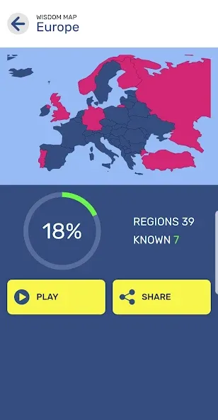 Map Quiz World Geography (Мод Открыты все карты и уровни) — скриншот 4