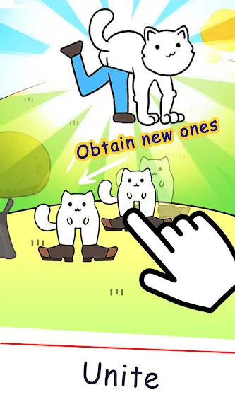 Cat Game Purland offline games — Взломанная версия (Безлимитные монеты и все котики открыты) — скриншот 1