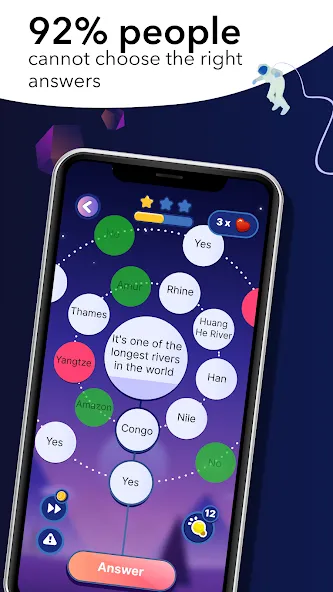 Erudite: Trivia Game & Quiz Mod APK Без рекламы и все вопросы открыты — Скачать на Андроид — скриншот 1