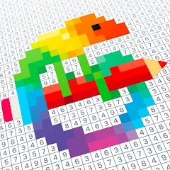 Скачать Pixel Art - Color by Number (Мод: Разблокированы все пиксельные рисунки) на Андроид