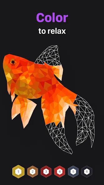 Polygon - Art Coloring Book — Открыты все раскраски и подсказки — скриншот 1 Polygon - Art Coloring Book — Открыты все раскраски и подсказки — скриншот 1