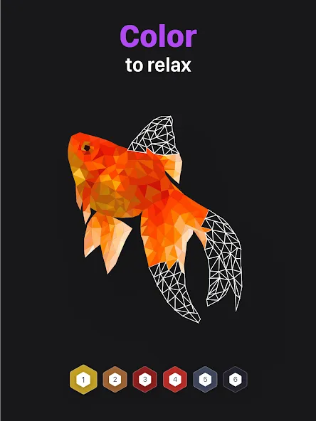 Polygon - Art Coloring Book — Открыты все раскраски и подсказки — скриншот 5 Polygon - Art Coloring Book — Открыты все раскраски и подсказки — скриншот 5