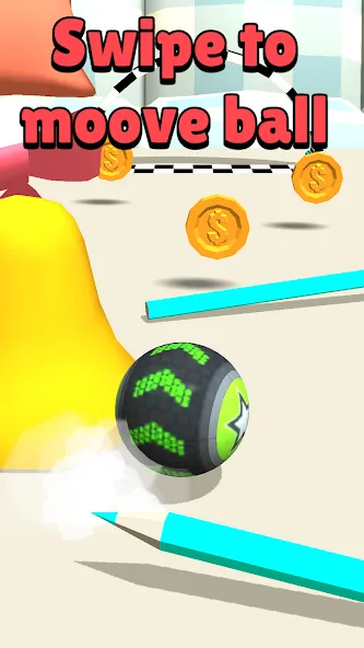 Скачать взломанную Toy Going Ball Roll — Без рекламы и все уровни открыты — скриншот 1