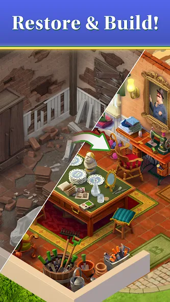Merge Mansion — Бесконечные монеты и энергия — скриншот 2