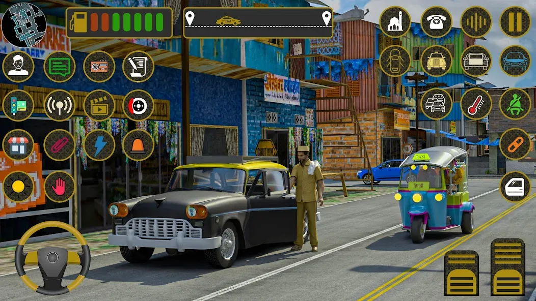Indian Taxi Simulator car Game MOD APK на Android — Безлимитные деньги и все машины открыты — скриншот 1
