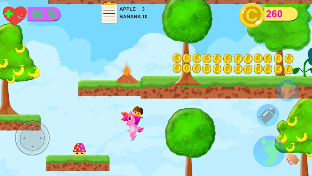 Dora Riding Pony Escape Jungle MOD APK — Безлимитные монеты и все уровни — скриншот 2