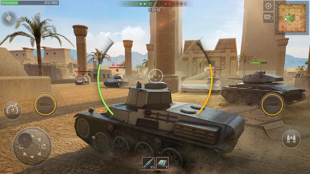 Battle Tanks: Tank Games WW2 на Андроид — Мод Безлимитные деньги и все танки — скриншот 3