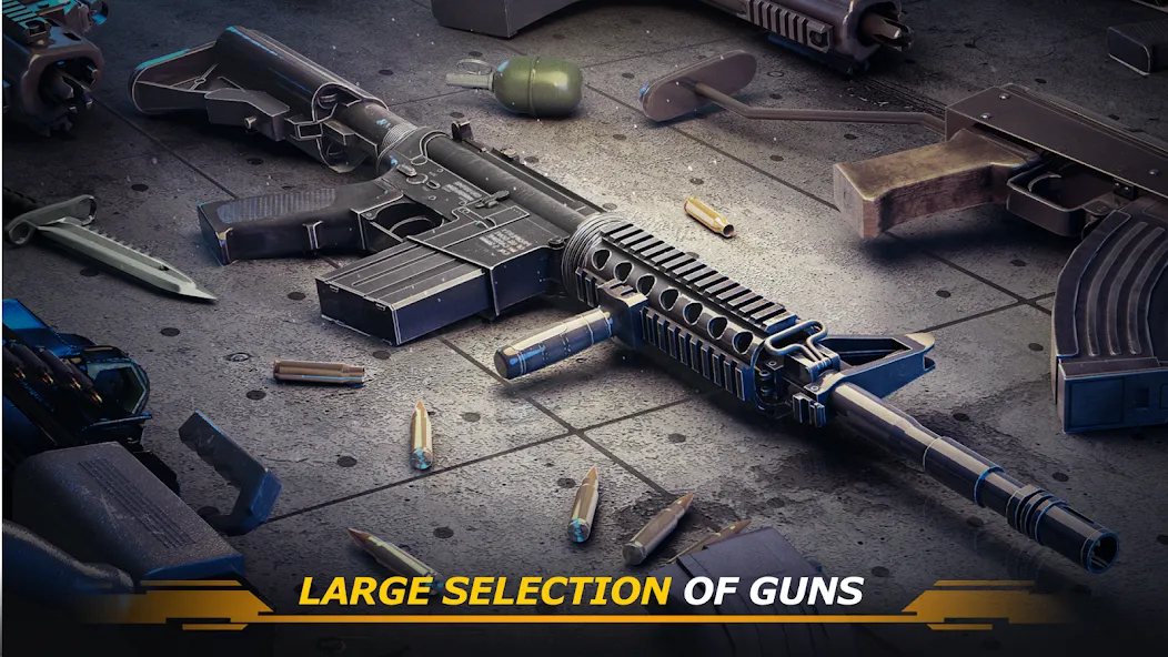 Code of War：Gun Shooting Games MOD APK — Безлимитные деньги и патроны — скриншот 3