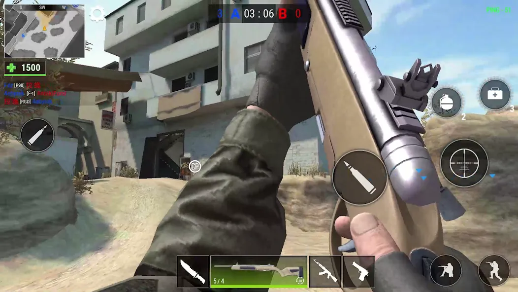 Скачать Modern Gun: Shooting War Games на телефон — Безлимитные деньги и оружие — скриншот 4