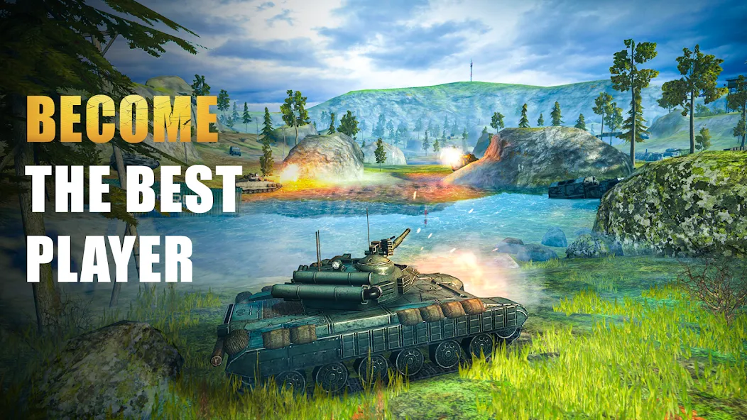 Скачать Tank Force: Tank games blitz с модом — Безлимитные деньги и техника — скриншот 2