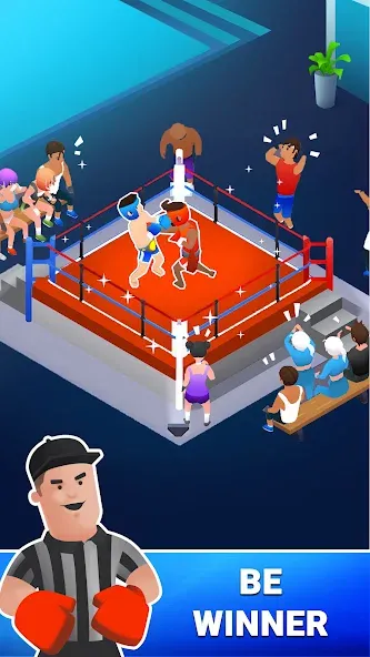 Boxing Gym Tycoon 3D: MMA Club MOD APK — Безлимитные деньги и энергия — скриншот 2