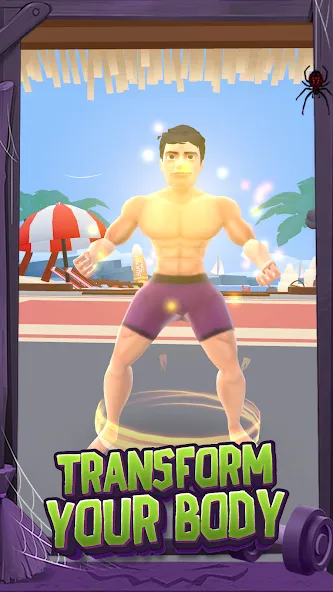 Взлом Idle Gym Life: Strong Man — Безлимитные деньги и сила — скриншот 3