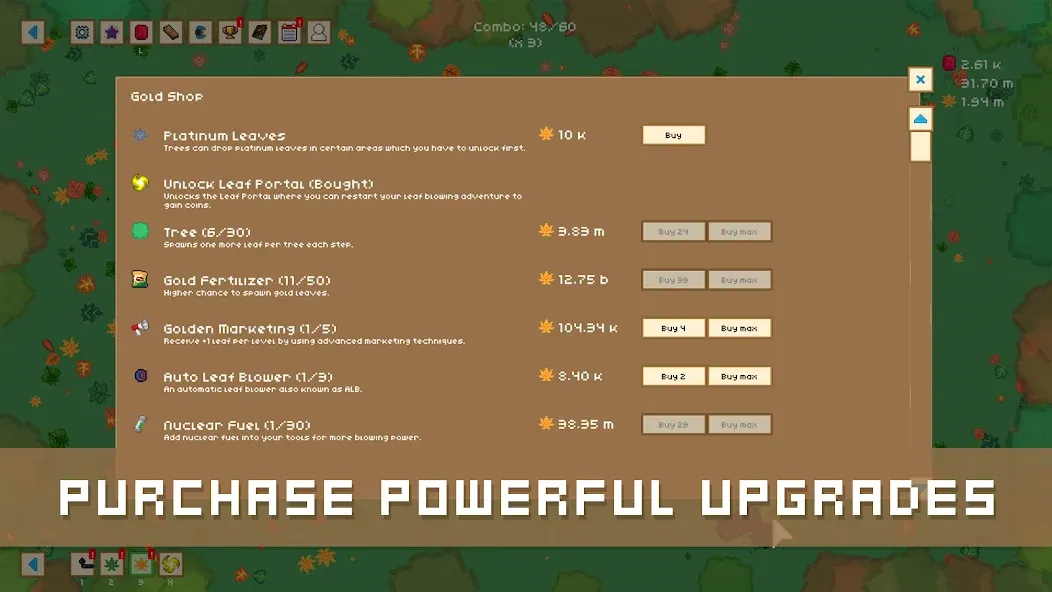 Leaf Blower Revolution Idle — Безлимитные деньги и ускоренная прокачка — скриншот 2
