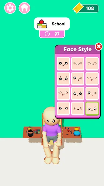 Скачать Famous Fashion - Dress Up Game MOD APK — Безлимитные деньги и всё открыто — скриншот 5
