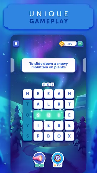 Word Lanes: Relaxing Puzzles — Взломанная версия (Без рекламы и подсказки доступны) — скриншот 2