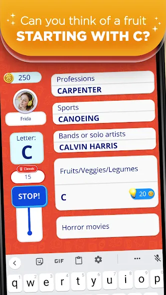 Скачать Stop 2 - Word Trivia Game на Андроид — Без рекламы и подсказки открыты — скриншот 5