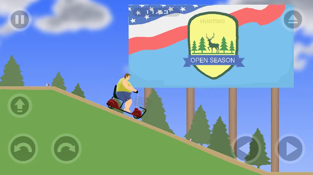 Happy Wheels — Мод: Безлимитные деньги и все персонажи — скриншот 5