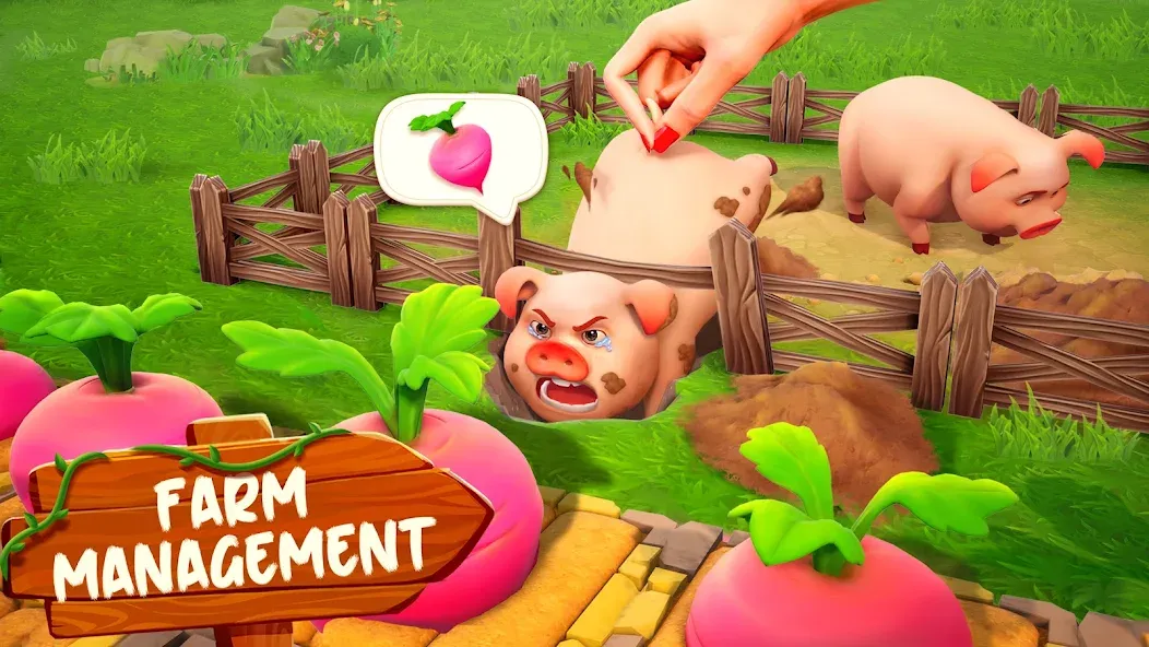 Family Farm Adventure — Мод: Безлимитные деньги и ресурсы — скриншот 4