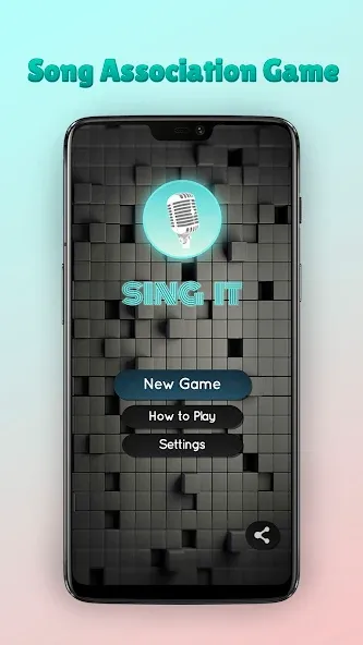 Взломанная Sing it - Song association на Андроид — Безлимитные подсказки и песни — скриншот 1