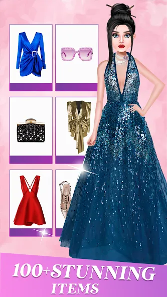 Скачать Fashion Show: Dress up Games на Android — Безлимитные деньги и все наряды — скриншот 1