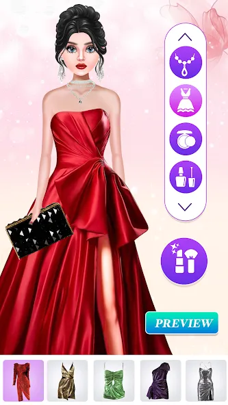 Скачать Fashion Show: Dress up Games на Android — Безлимитные деньги и все наряды — скриншот 2