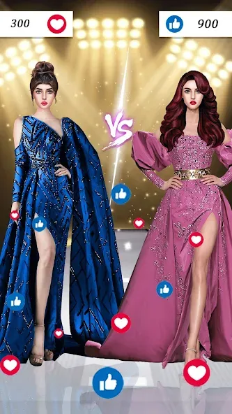 Скачать Fashion Show: Dress up Games на Android — Безлимитные деньги и все наряды — скриншот 4