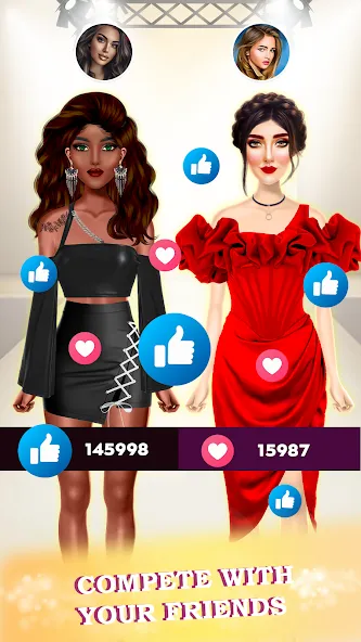 Super Stylist: Dress Up Games — Мод: Безлимитные деньги и все наряды открыты — скриншот 2 Super Stylist: Dress Up Games — Мод: Безлимитные деньги и все наряды открыты — скриншот 2