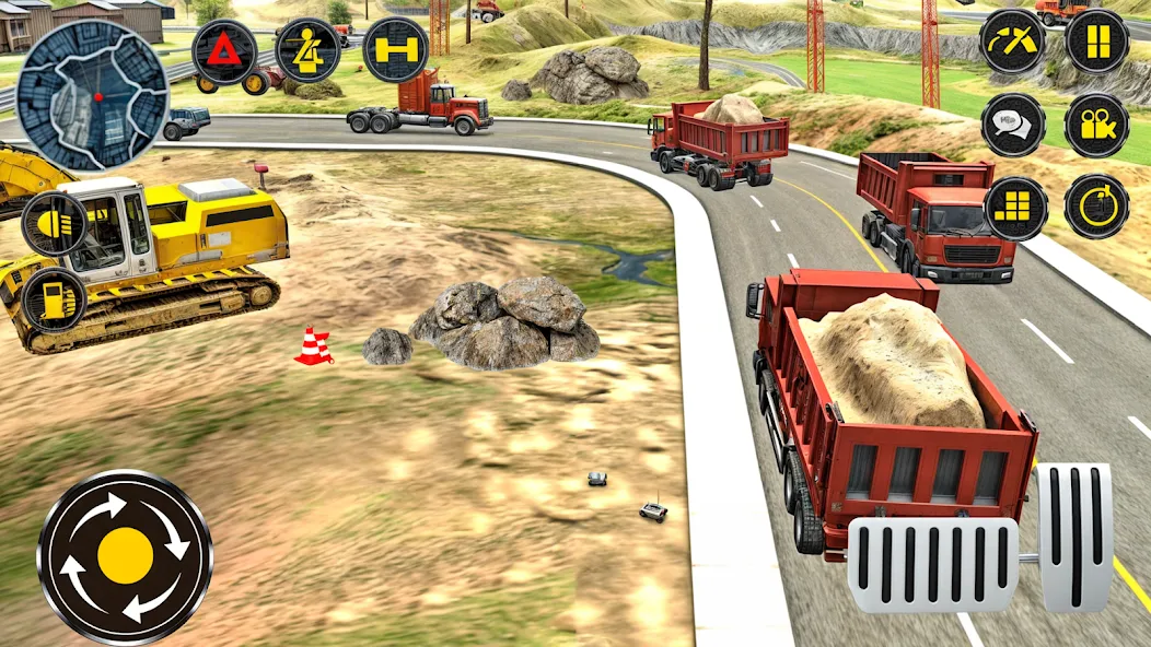 Heavy Excavator Simulator PRO MOD APK — Безлимитные деньги и топливо — скриншот 1
