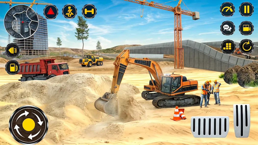 Heavy Excavator Simulator PRO MOD APK — Безлимитные деньги и топливо — скриншот 2