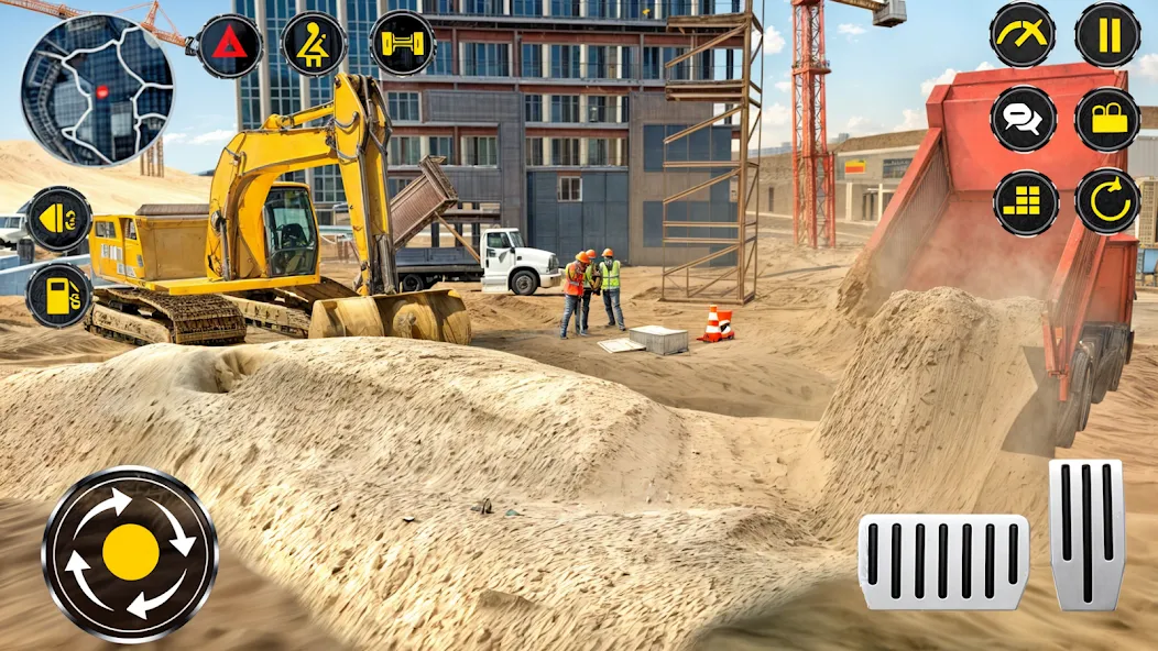 Heavy Excavator Simulator PRO MOD APK — Безлимитные деньги и топливо — скриншот 4