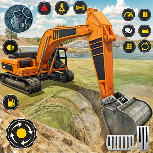 Heavy Excavator Simulator PRO MOD APK — Безлимитные деньги и топливо — скриншот 5
