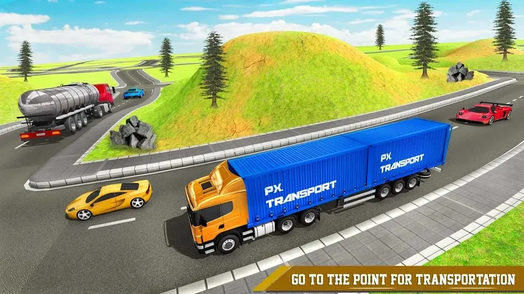 Cargo Transport Truck Driving — Взломанная версия (Безлимитные деньги и топливо) — скриншот 2