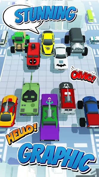 Скачать взлом Superhero Car Merge Battle на Андроид — Много денег и все машины — скриншот 4