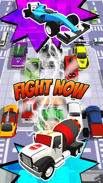 Скачать взлом Superhero Car Merge Battle на Андроид — Много денег и все машины — скриншот 5