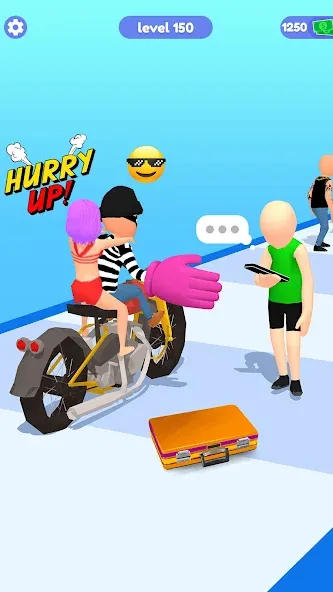 Thief Run Race 3D: Fun Race MOD APK — Без рекламы и бесконечные монеты — скриншот 5