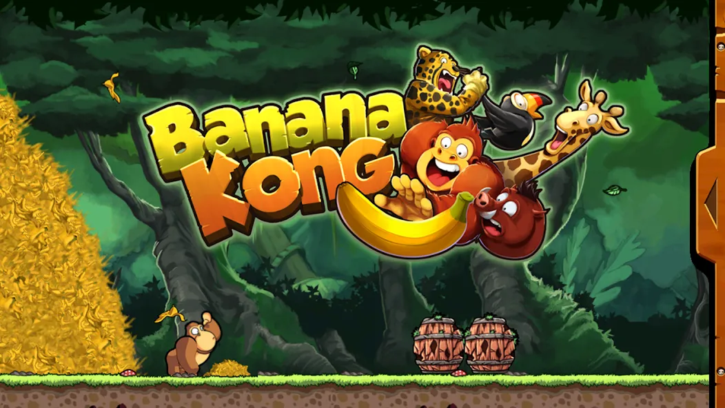 Banana Kong (Мод Безлимитные бананы и открыты все уровни) — скриншот 1