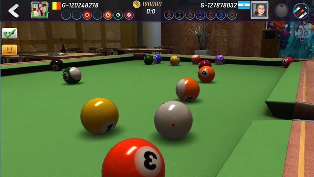 Скачать взломанную Real Pool 3D 2 — Безлимитные деньги и все кии — скриншот 1 Скачать взломанную Real Pool 3D 2 — Безлимитные деньги и все кии — скриншот 1