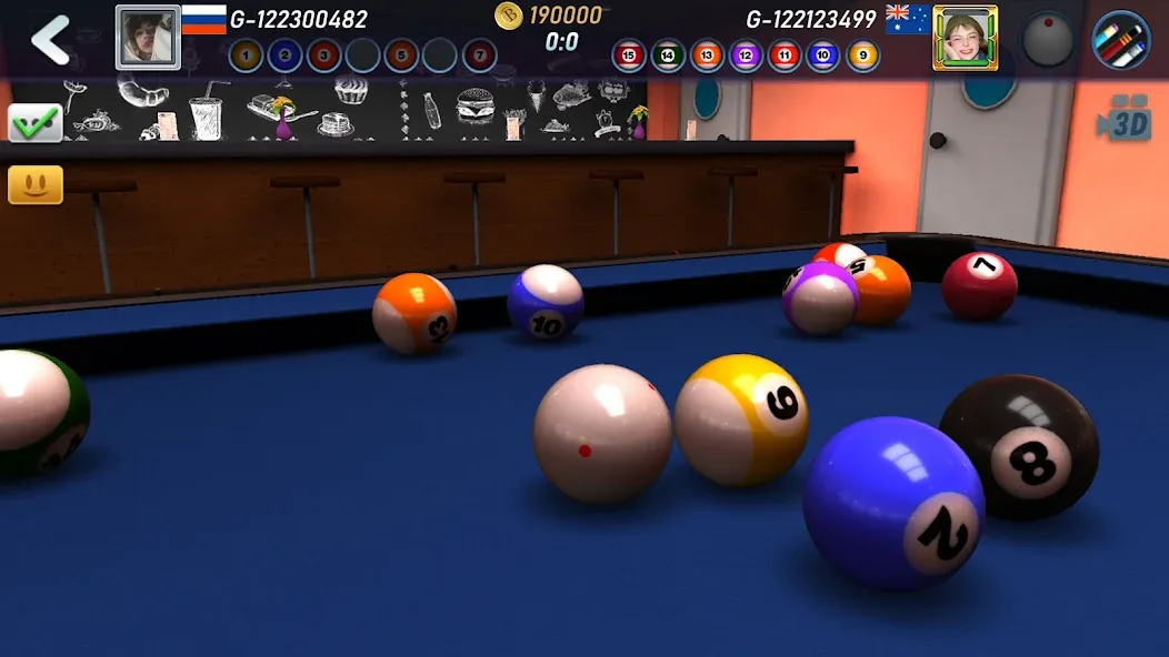 Скачать взломанную Real Pool 3D 2 — Безлимитные деньги и все кии — скриншот 5 Скачать взломанную Real Pool 3D 2 — Безлимитные деньги и все кии — скриншот 5