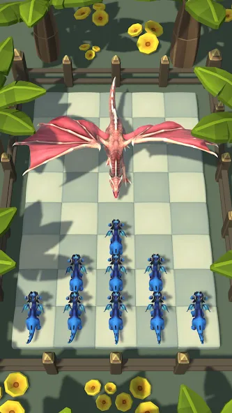 Dragon Fight - Merge Games MOD APK — Безлимитные деньги и усиленные драконы — скриншот 1