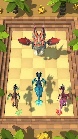 Dragon Fight - Merge Games MOD APK — Безлимитные деньги и усиленные драконы — скриншот 3