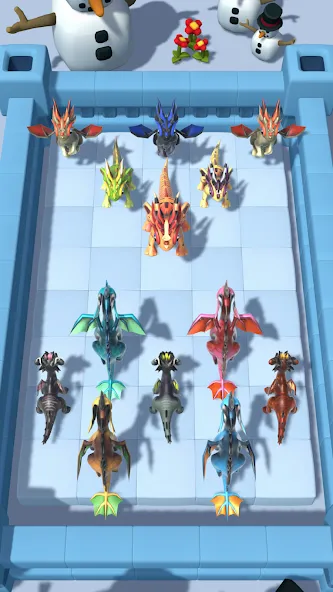 Dragon Fight - Merge Games MOD APK — Безлимитные деньги и усиленные драконы — скриншот 5